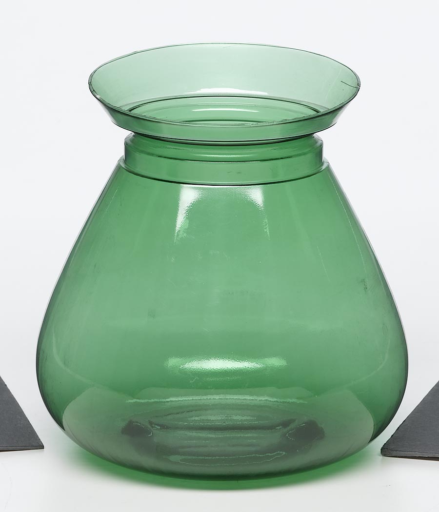 Out of the box products green clear plastic vase