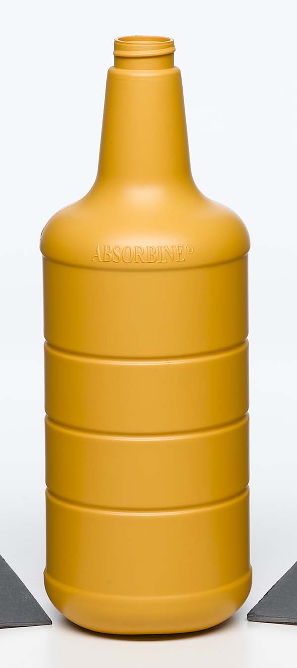 household chemicals yellow opaque plastic spray bottle