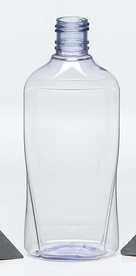 PET clear plastic bottle with screw top