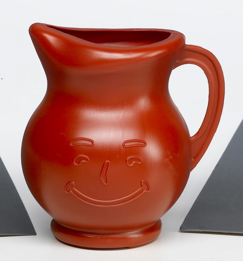 out of the box products red plastic kool aid branded jug