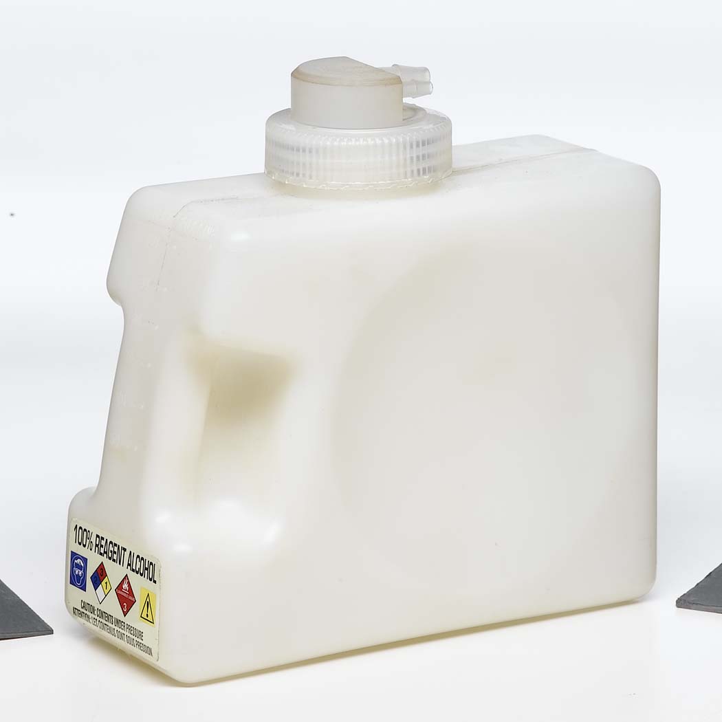 Plastic 100% reagent alcohol container